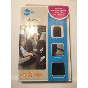 Safe Fit KICK MATS 2-Pack PROTECTS CAR SEATS • UNIVERSAL FIT • COMPLETE COVERAGE